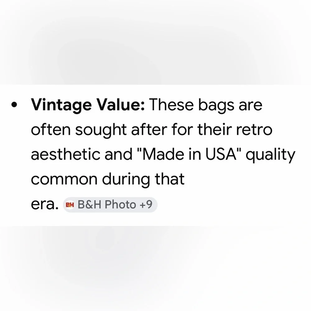 Tamrac Vintage Royal Blue Nylon Small 4 Compartment Camera Bag - Like New